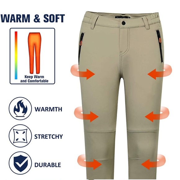 Camii Mia Womens Winter Warm Outdoor Slim SkiSnow Fleece Hiking Pants 38x30 NWT - Picture 5 of 7